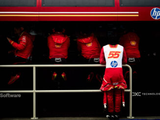 Carlos Sainz en el muro de Ferrari durante el Gran Premio de Canadá | Fuente: Scuderia Ferrari