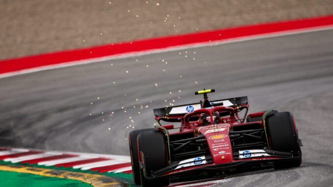 Carlos Sainz durante la clasificación del Gran Premio de España | Fuente: Scuderia Ferrari