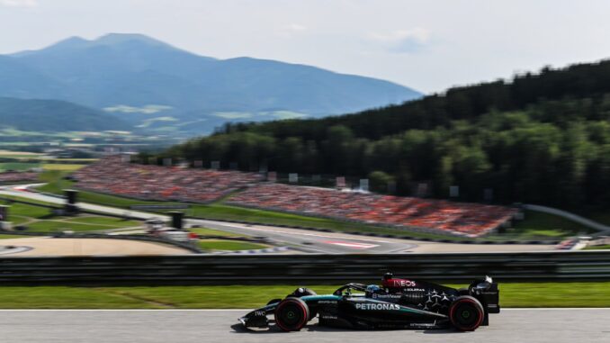 George Russell durante el Gran Premio de Austria | Fuente: Mercedes AMG