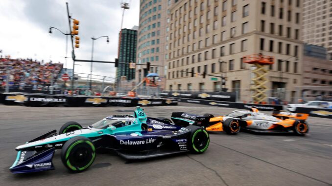 Marcus Ericsson en Detroit | Fuente: Penske Entertainment Corp.