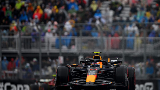 Sergio Pérez durante el Gran Premio de Canadá | Fuente: Red Bull