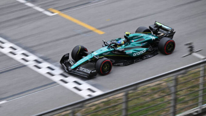 Fernando Alonso durante la clasificación del GP de España | Fuente: Getty Images