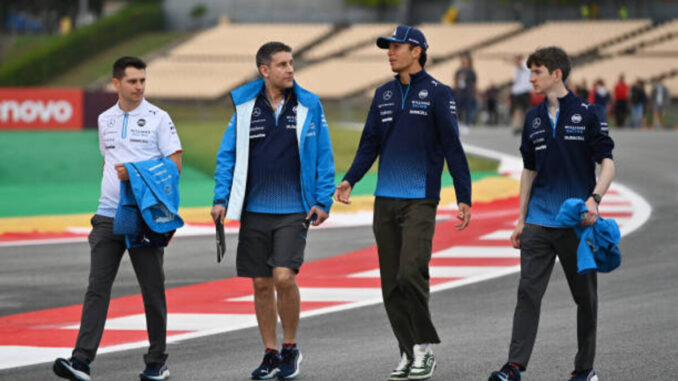 Alex Albon en la previa del GP de España | Fuente: Getty Images