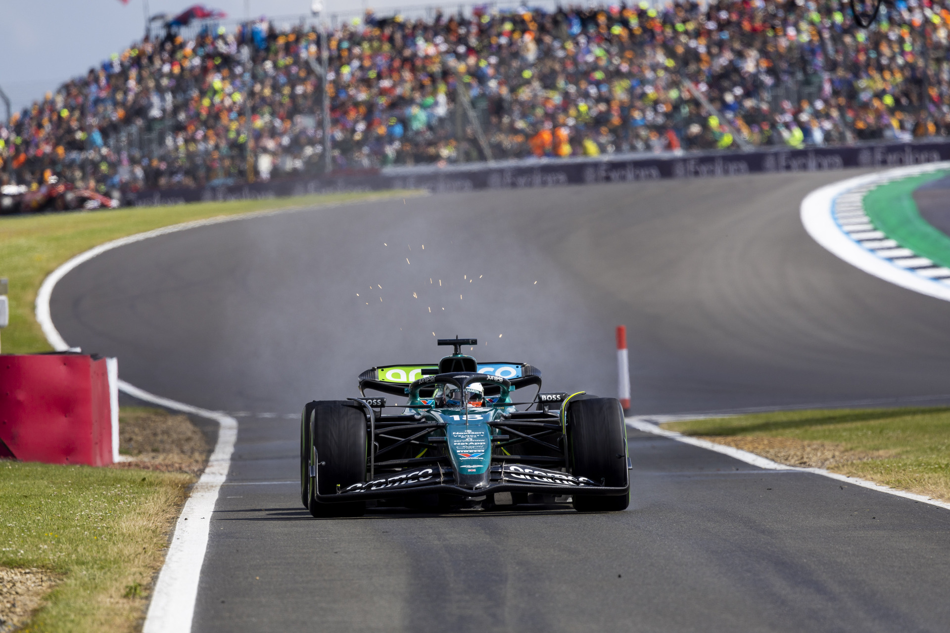 Lance Stroll durante el Gran Premio de Gran Bretaña | Fuente: Aston Martin F1