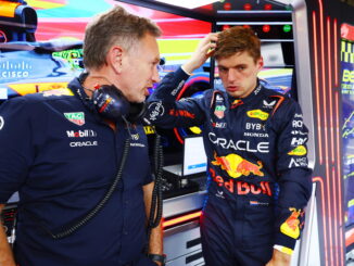 Christian Horner junto a Max Verstappen en el GP de Bélgica 2024 | Fuente: Red Bull Racing