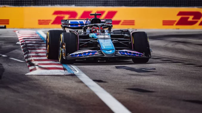 Esteban Ocon durante el Gran Premio de Singapur 2024 | Fuente: Alpine Cars