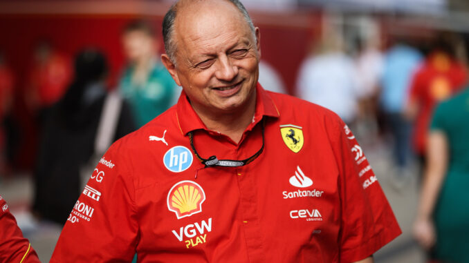 Fred Vasseur durante el Gran Premio de Estados Unidos | Fuente: Scuderia Ferrari