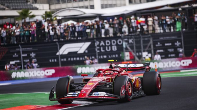 Carlos Sainz durante la clasificación del Gran Premio de México 2024 | Fuente: Scuderia Ferrari