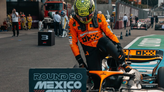 Lando Norris tercero en la clasificación de México en 2024 | Fuente : X (@McLarenF1)