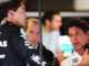 Toto Wolff junto a George Russell en el garaje de Mercedes en el GP de Estados Unidos 2024 | Fuente: Getty Images