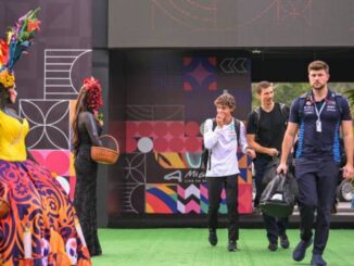 Andrea Kimi Antonelli llegando al paddock del Autódromo Hermanos Rodríguez | Fuente: Getty Images