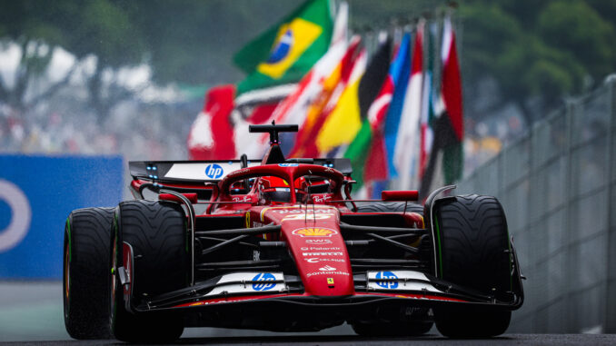 Charles Leclerc durante el Gran Premio de Brasil 2024 | Fuente: Scuderia Ferrari