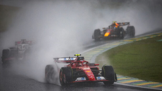 Carlos Sainz durante el Gran Premio de Brasil 2024 | Fuente: Scuderia Ferrari