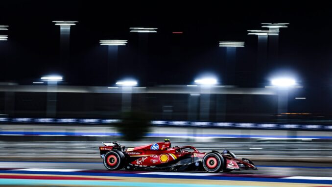 Carlos Sainz en el Circuito de Losail | Fuente: Scuderia Ferrari