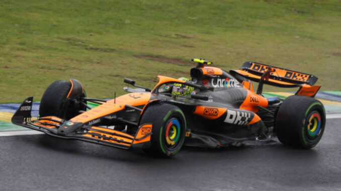 Lando Norris durante el Gran Premio de Brasil 2024 | Fuente: Getty Images