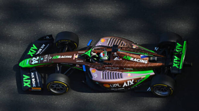 Joshua Duerksen durante la postemporada de la Fórmula 2 | Fuente: Getty Images