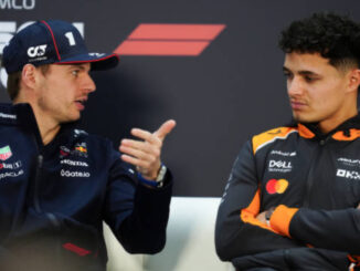 Max Verstappen y Lando Norris en rueda de prensa 2025 | Fuente: Getty Images